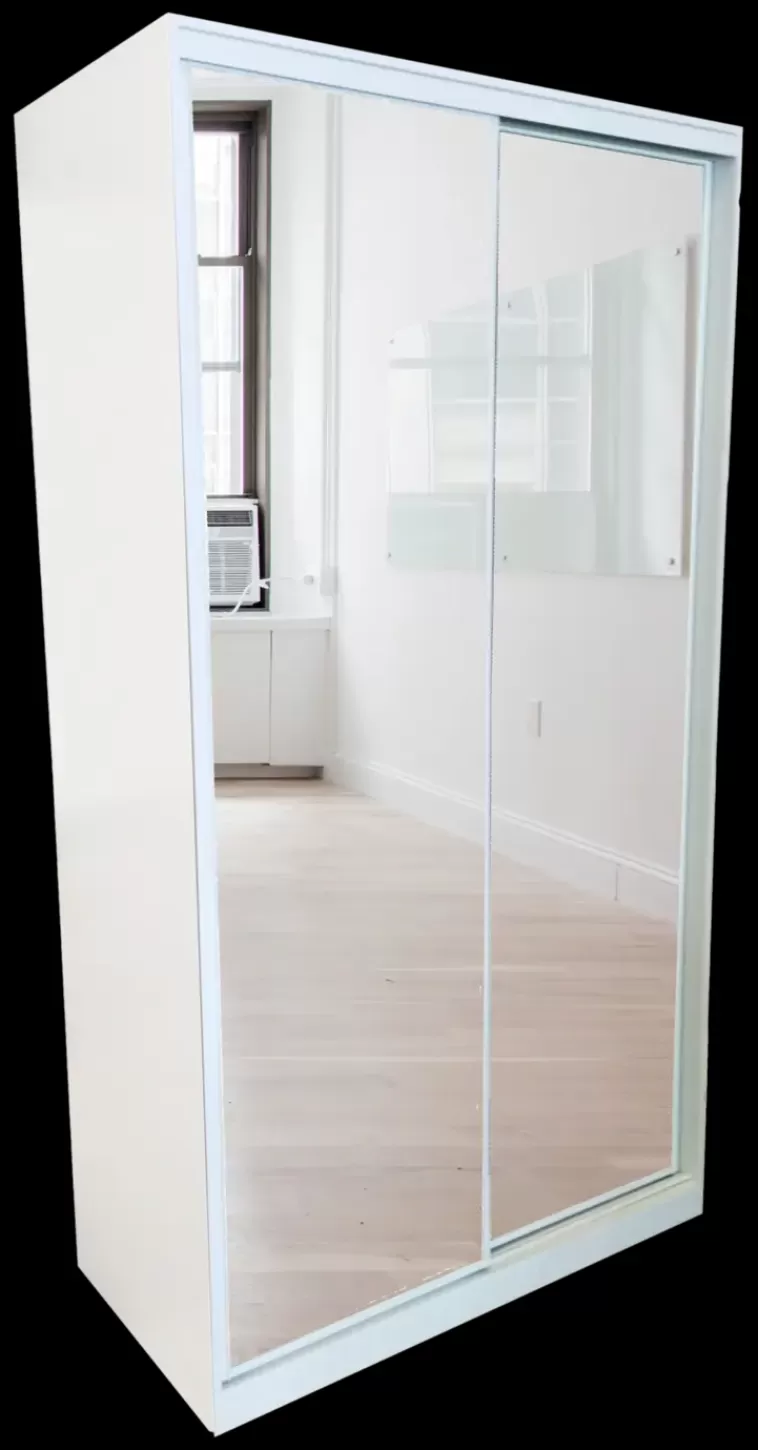 Finndeco Liukuovikomero 2 Liukupeiliovella, Vari Valkoinen, Mitat S600 X L1200 X K2218Mm Clearance