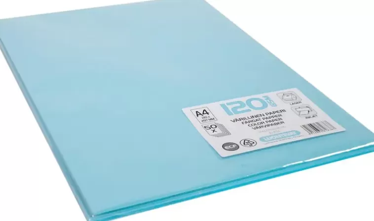 Luontevat A4 50 Kpl Varillinen Tulostuspaperi 120 Gsm Vaaleansininen Flash Sale