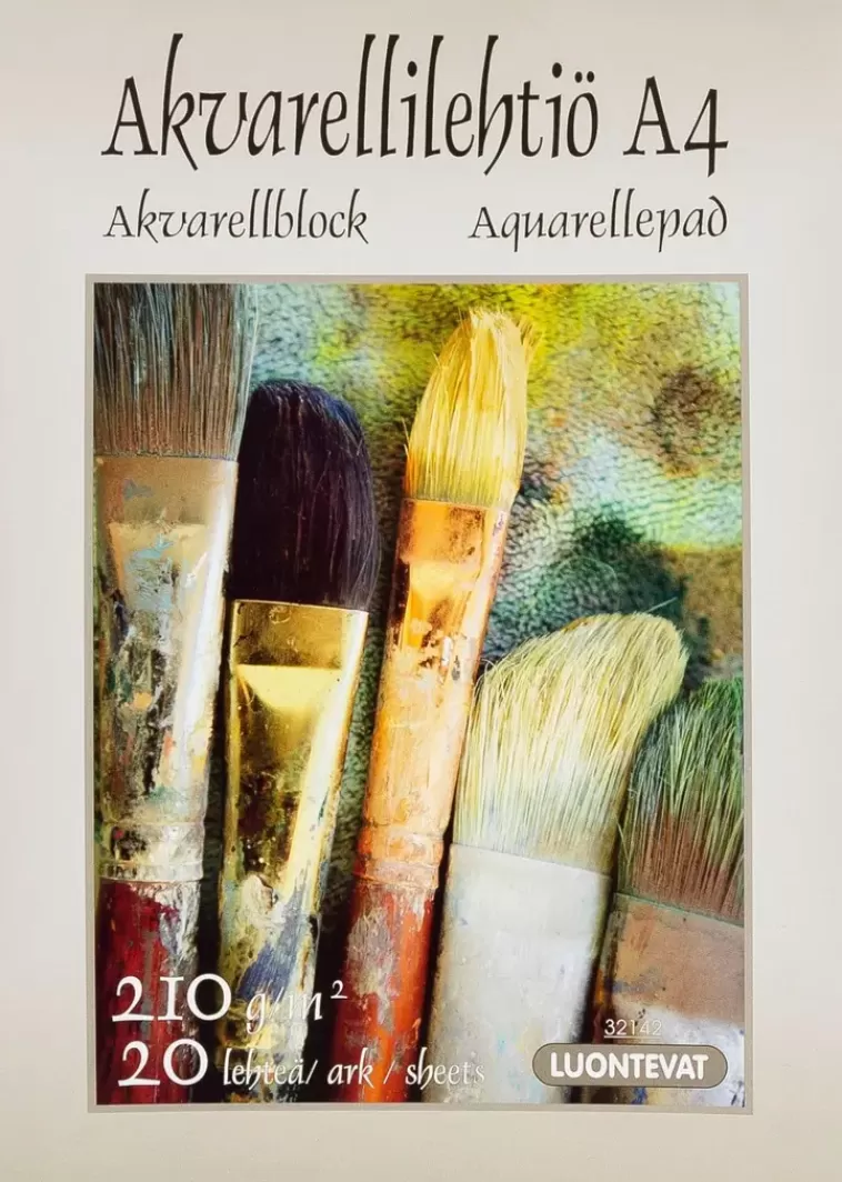 Luontevat Akvarellilehtio A4 20 Lehtea Store