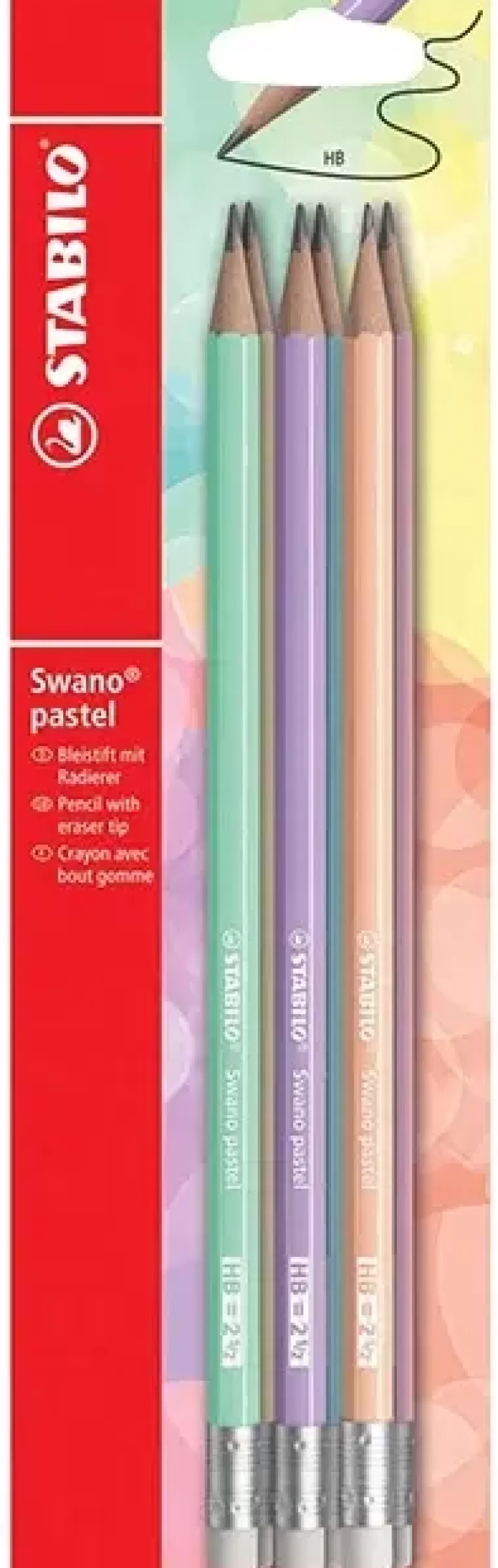 STABILO Lyijykynapakkaus Swano 6 Kpl Pastelli Hot