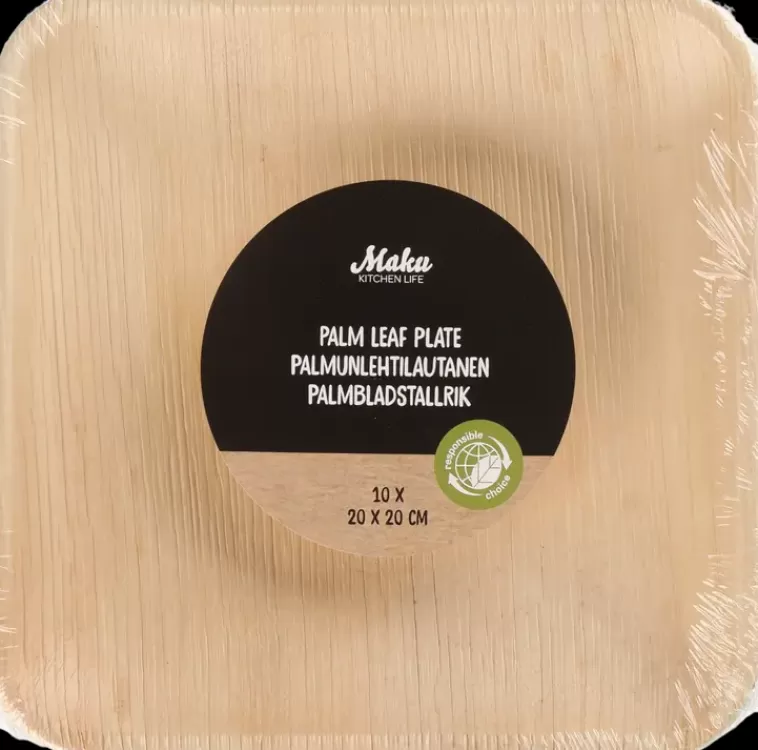 Maku Palmunlehtilautanen 20X20 Cm 10 Kpl Sale