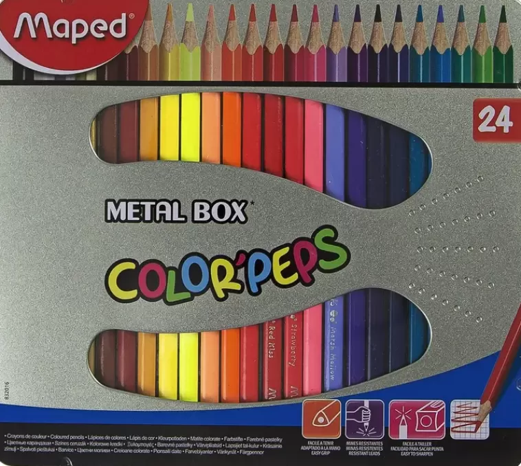 Maped Puuvarit 24Kpl Hot
