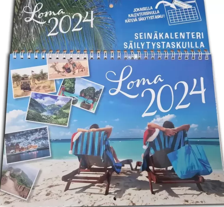Ei merkkiä Mappikalenteri Travel 2024 Discount