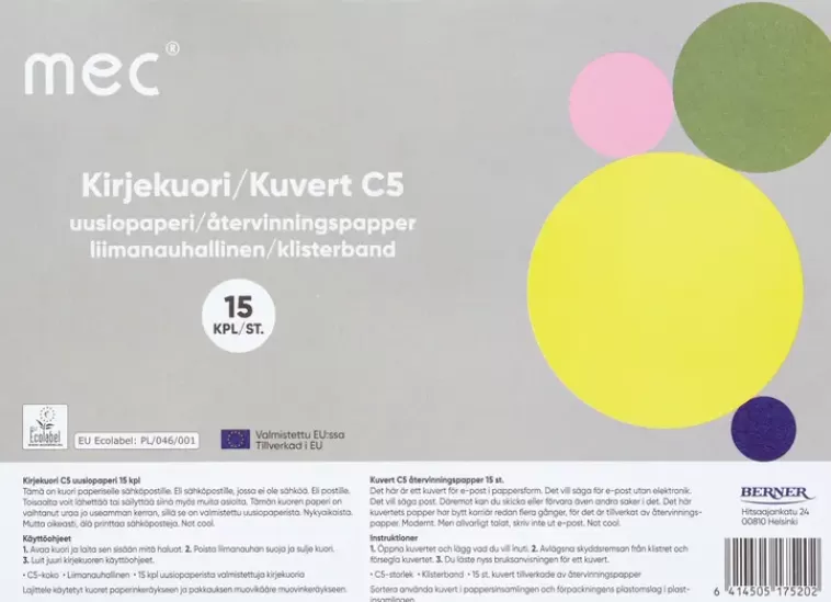 M.E.C Mec Kirjekuori C5 Uusio 15Kpl Discount