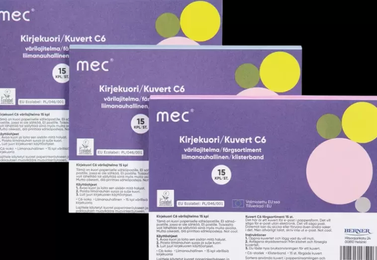 M.E.C Mec Kirjekuori C6 Varilajitelma 15Kpl Discount
