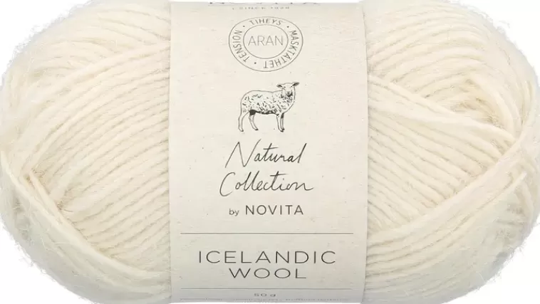 Novita Icelandic Wool 50G Luonnonvalkoinen 010 Flash Sale