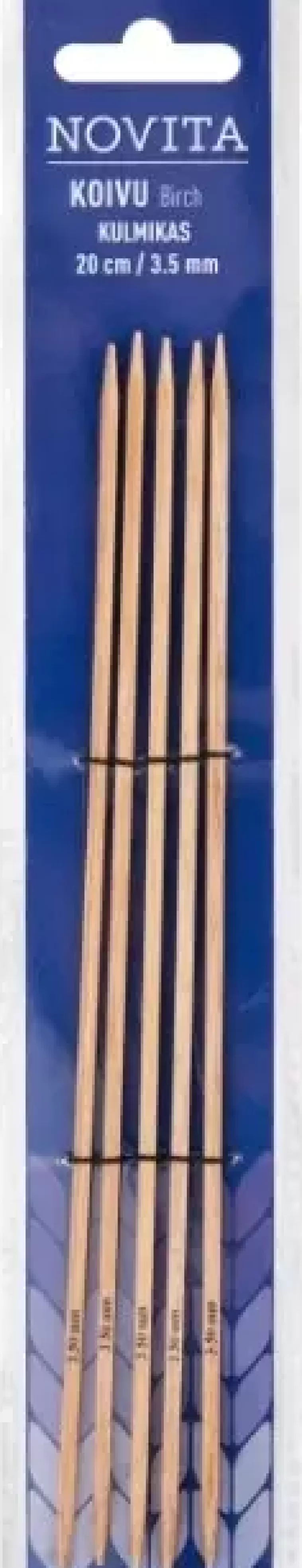 Novita Sukkapuikko Kulmikas 20Cm - 3,5 Mm Koivu Cheap