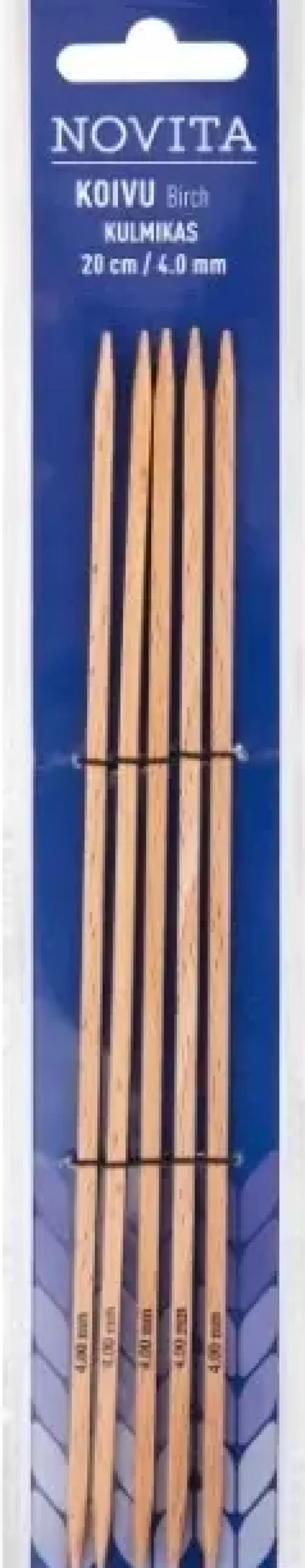 Novita Sukkapuikko Kulmikas 20Cm - 4 Mm Koivu Cheap