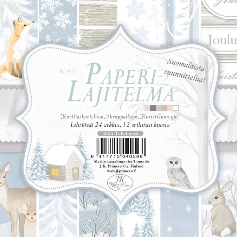J.K. Primeco Paperilajitelma Talvimetsa 6X6 Sale