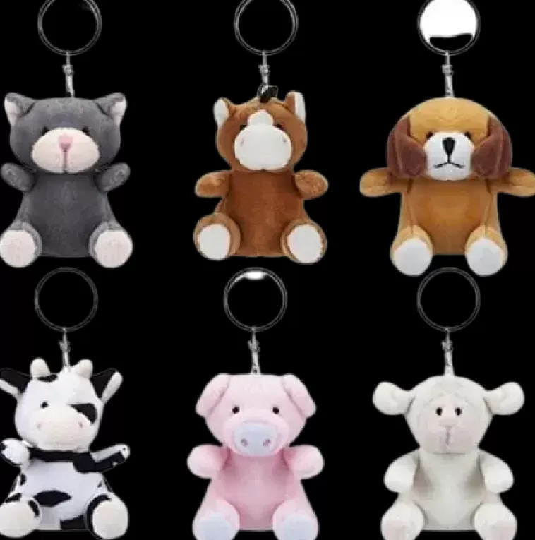 Ei merkkiä Plush Zoo Avaimenpera, Lajitelma Sale