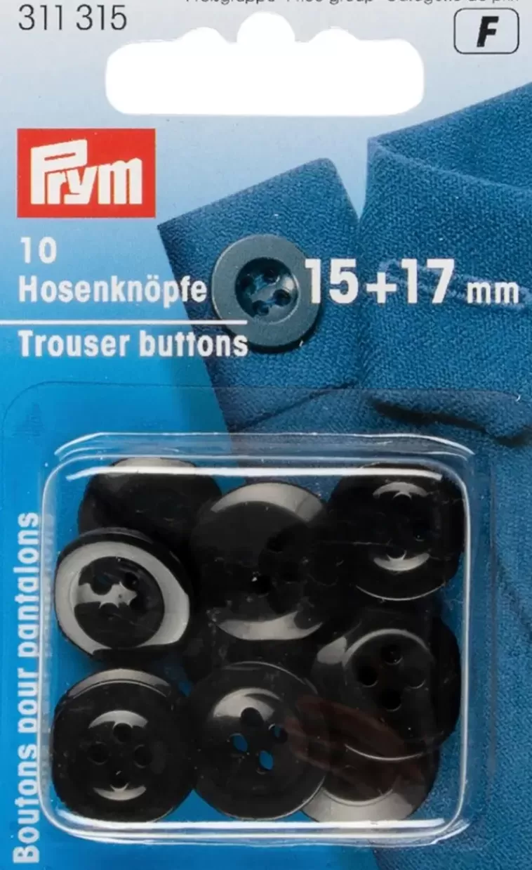 Prym Housunnapit Musta 15-17Mm 10Kpl Sale