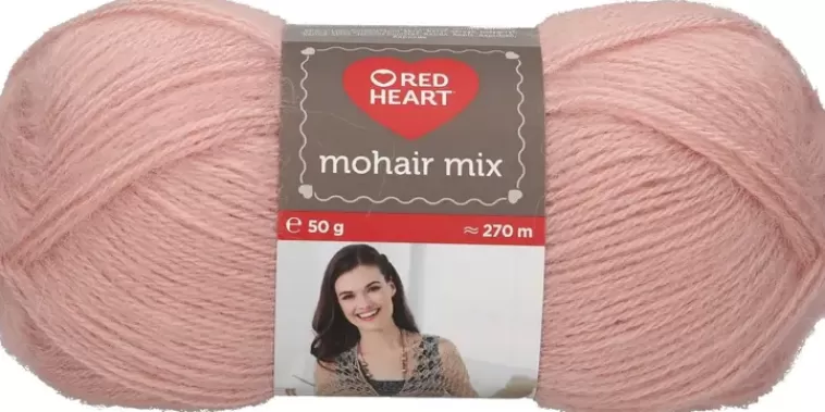 Red Heart Prym Neulelanka Mohair Mix 50G Punainen New