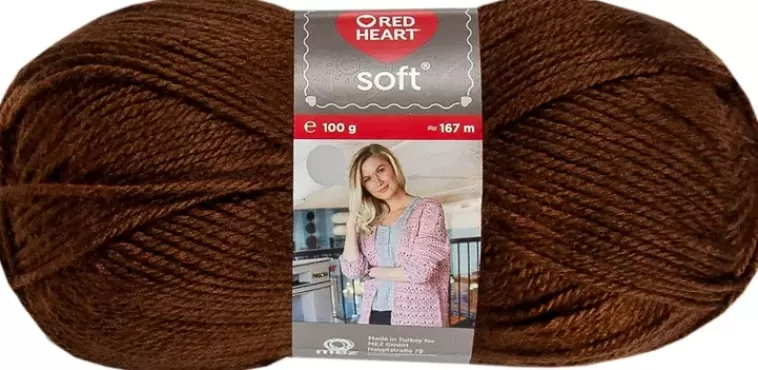 Red Heart Prym Neulelanka Soft Akryyli 100G Ruskea Cheap
