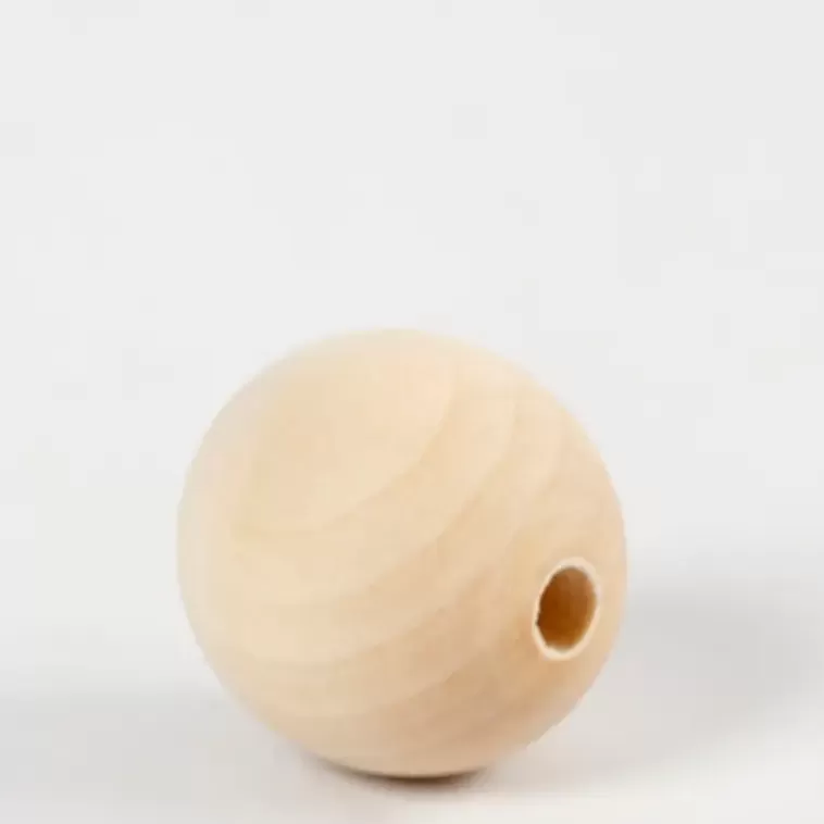 Ei merkkiä Puuhelmi 30Mm, Kasittelematon, 4Kpl Cheap