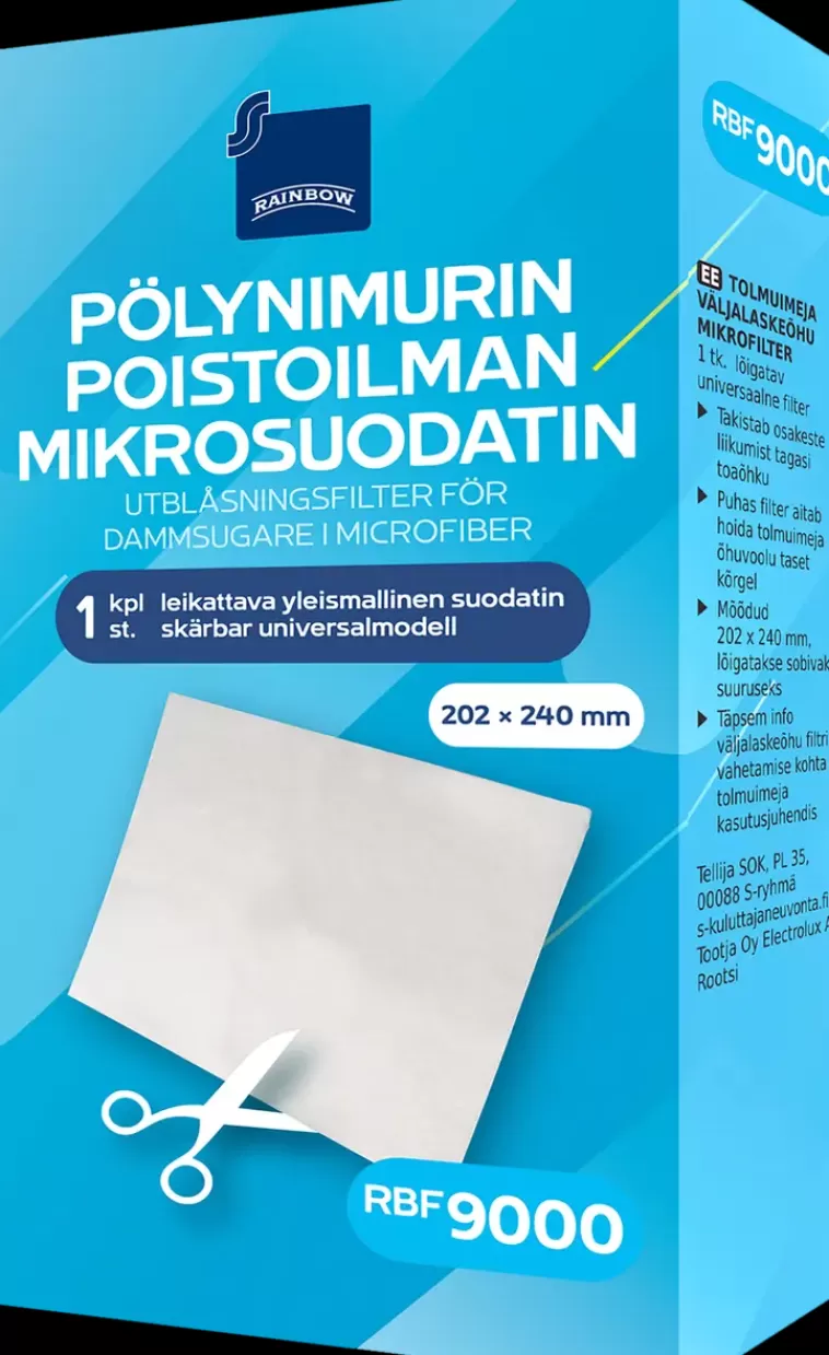 Rainbow Polynimurin Poistoilman Mikrosuodatin Rbf9000 Leikattava Hot