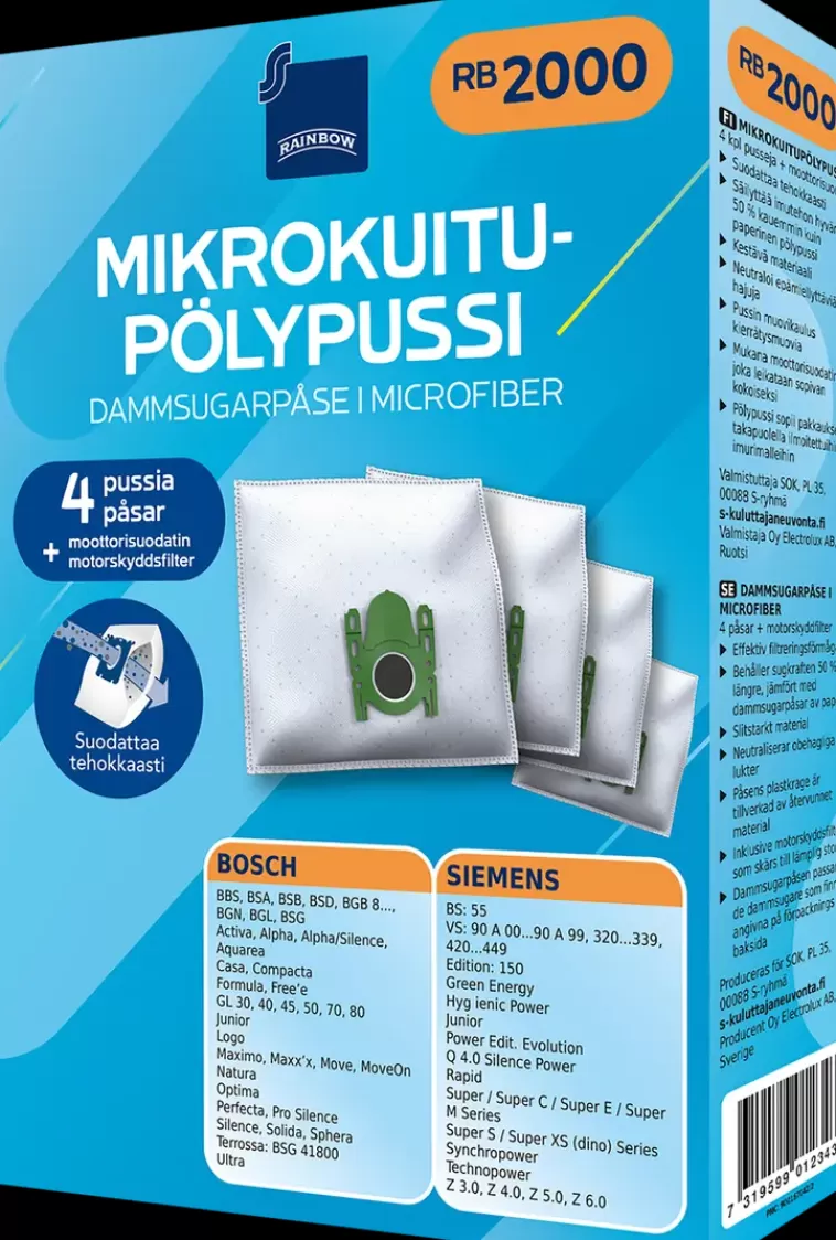 Rainbow Polypussi Rb2000 4Kpl + Moottorisuodatin Hot