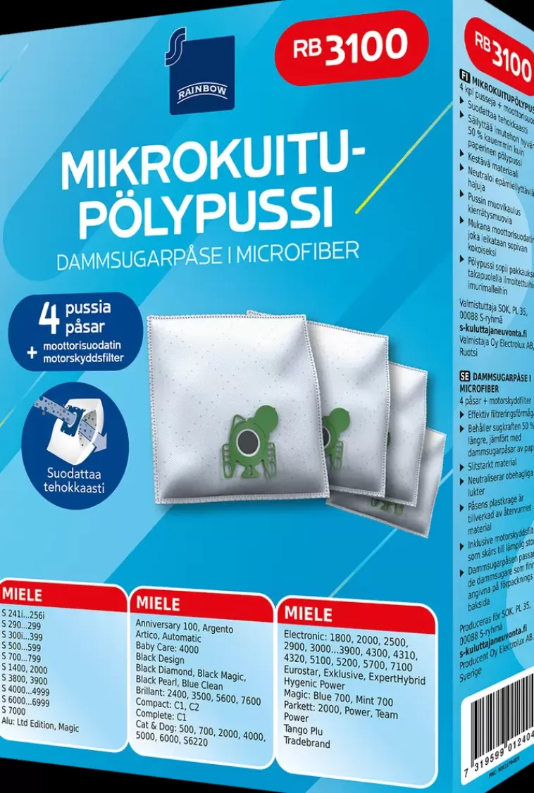 Rainbow Polypussi Rb3100 4Kpl + Moottorisuodatin Flash Sale