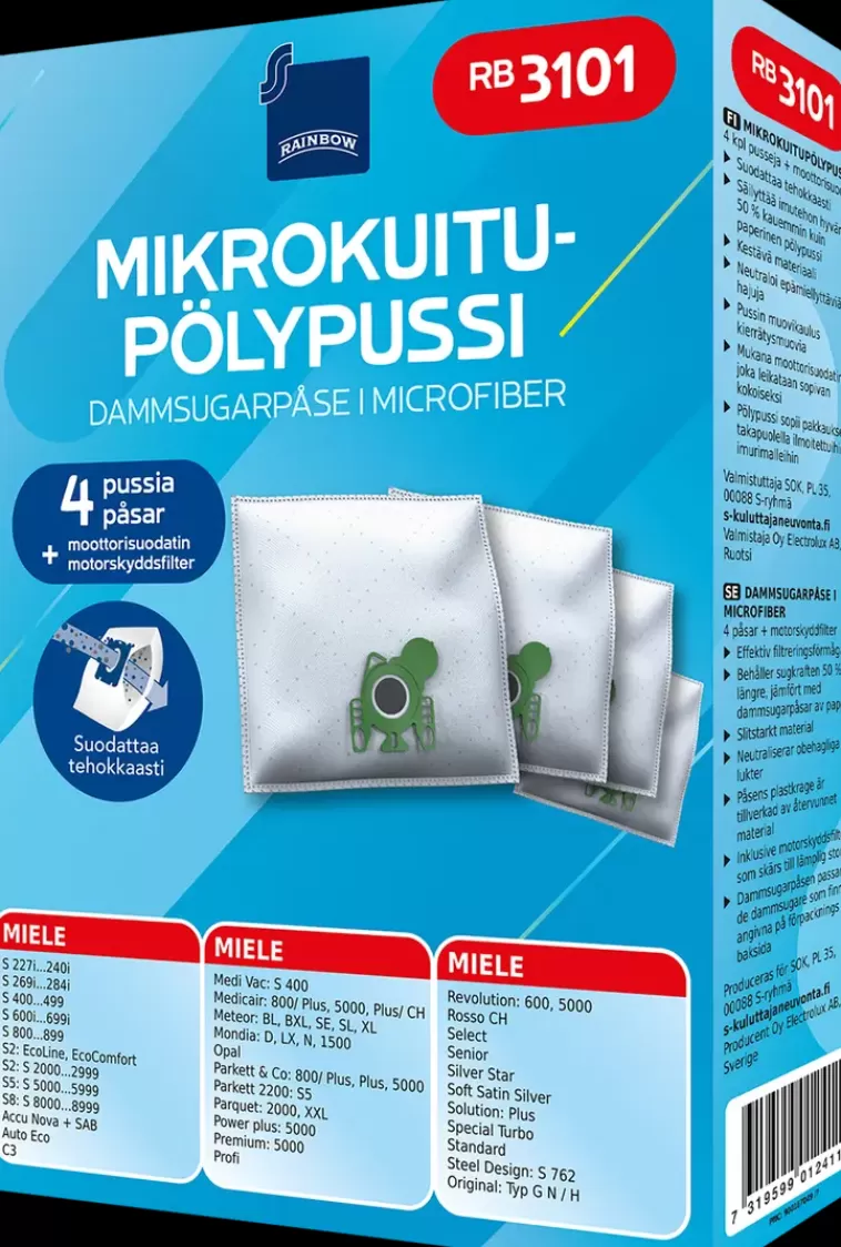 Rainbow Polypussi Rb3101 4Kpl + Moottorisuodatin Best Sale