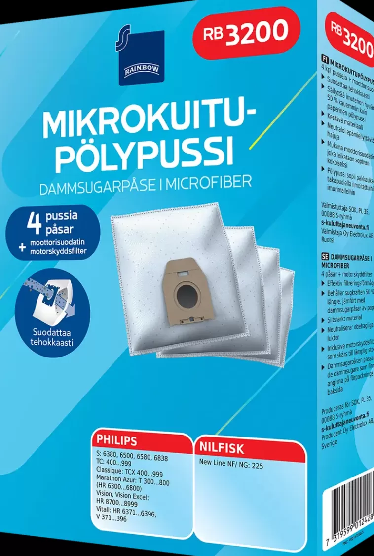 Rainbow Polypussi Rb3200 4Kpl + Moottorisuodatin Cheap