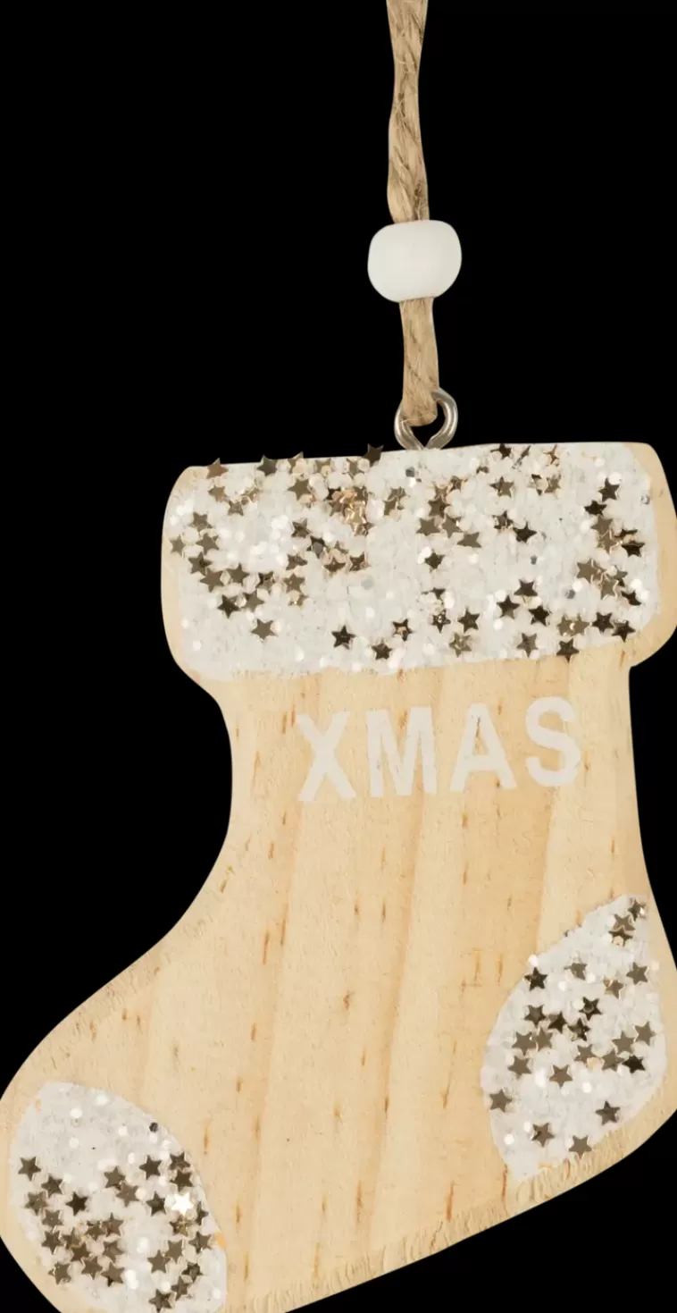 NNX Roikkuva Puukoriste Glitterilla, Erilaisia Store