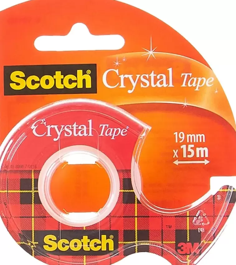 3M Scotch® Crystal Clear-Teippi, 19 Mm X 15 M, 1 Rulla + Kasiteline Cheap