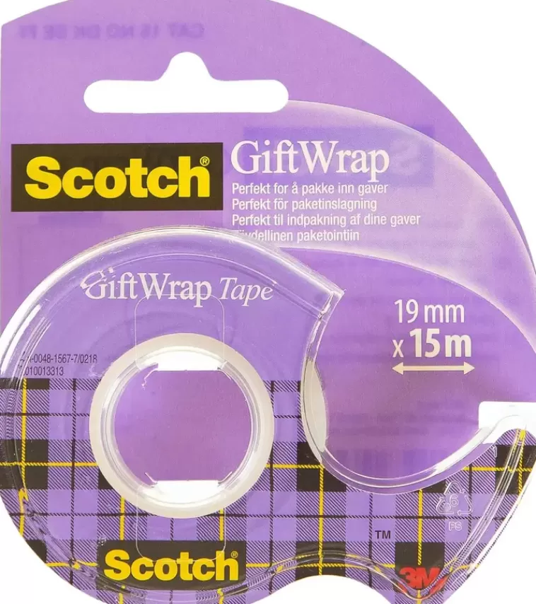 3M Scotch Giftwrap -Satiiniteippi, 19Mmx15M Clearance