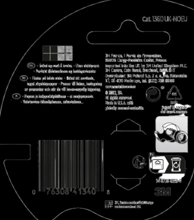 3M Scotch® Kaksipuolinen Teippi 136D Uk-Noeu, 12,7 Mm X 6,3 M Clearance