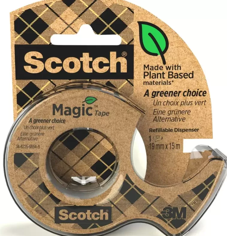 3M Scotch® Magic Ekologinen Teippi 19Mm X 15M, 1 Rulla + Kierratysmateriaalista Valmistettu Pidike Outlet