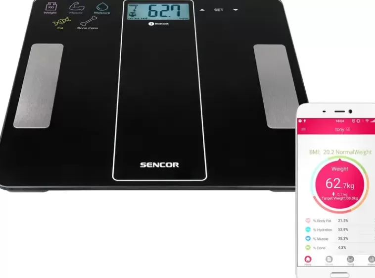 Sencor Sbs 8000Bk Vaaka Bluetooth Fitness Applikaatio Clearance