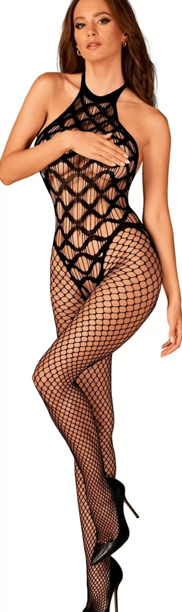 OBSESSIVE Sexy Net Catsuit S/M Cheap