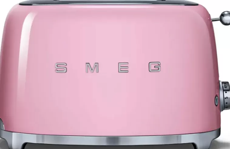 Smeg Tsf01Pkeu 2-Viipaleen Leivanpaahdin Pinkki Fashion
