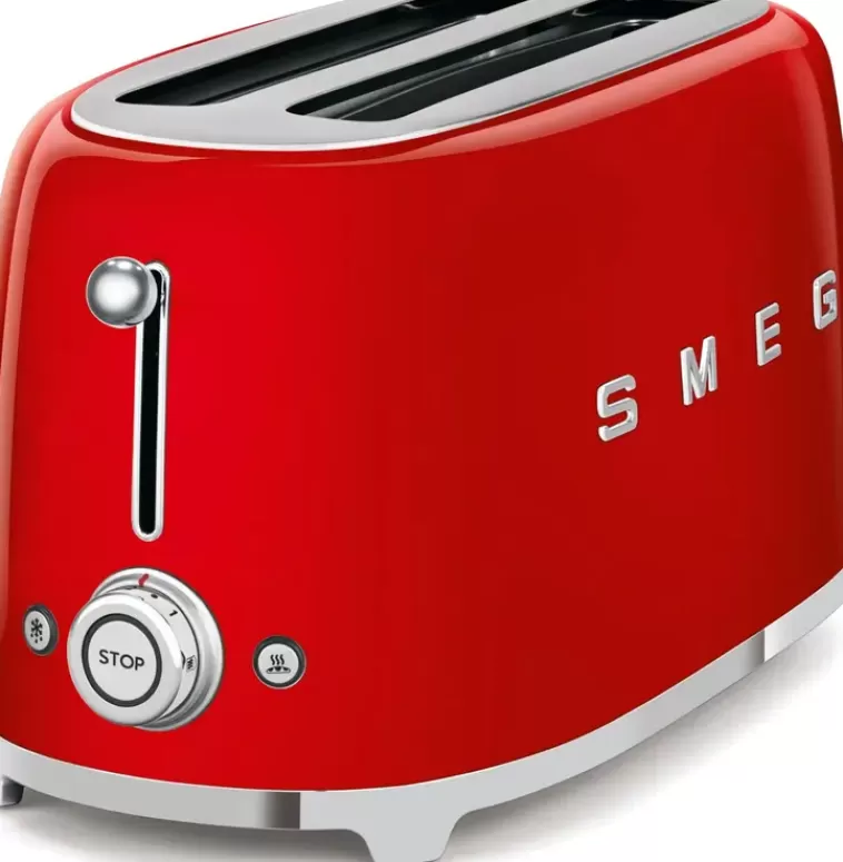 Smeg Tsf02Rdeu 4-Viipaleen Leivanpaahdin Punainen Discount