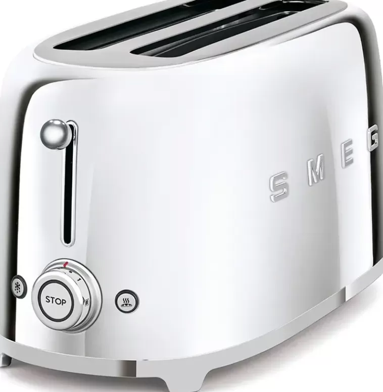 Smeg Tsf02Sseu 4-Viipaleen Leivanpaahdin Kiillotettu Teras Flash Sale