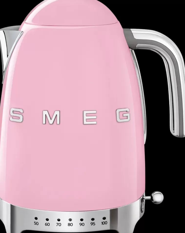 Smeg Vaaleanpunainen Vedenkeitin Lampotilansaadolla Klf04Pkeu Hot