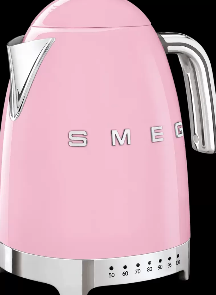 Smeg Vaaleanpunainen Vedenkeitin Lampotilansaadolla Klf04Pkeu Hot