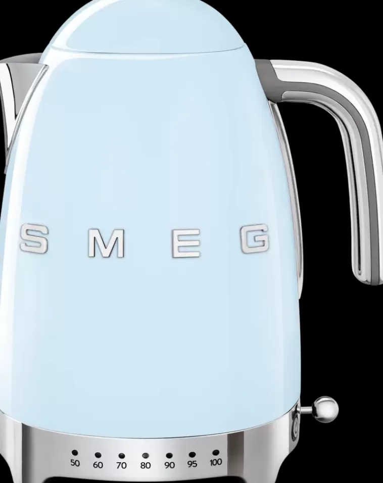 Smeg Vaaleansininen Vedenkeitin Lampotilansaadolla Klf04Pbeu Store