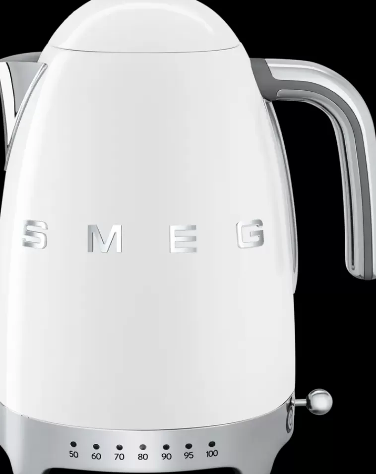 Smeg Valkoinen Vedenkeitin Lampotilansaadolla Klf04Wheu Sale