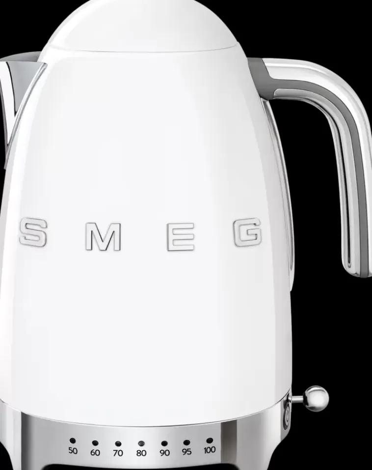 Smeg Valkoinen Vedenkeitin Lampotilansaadolla Klf04Wheu Sale