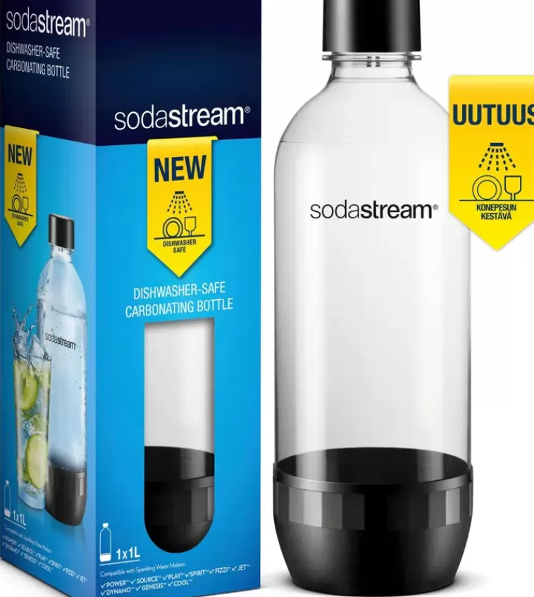 SodaStream Dws Classic Juomapullo Musta 1L Clearance