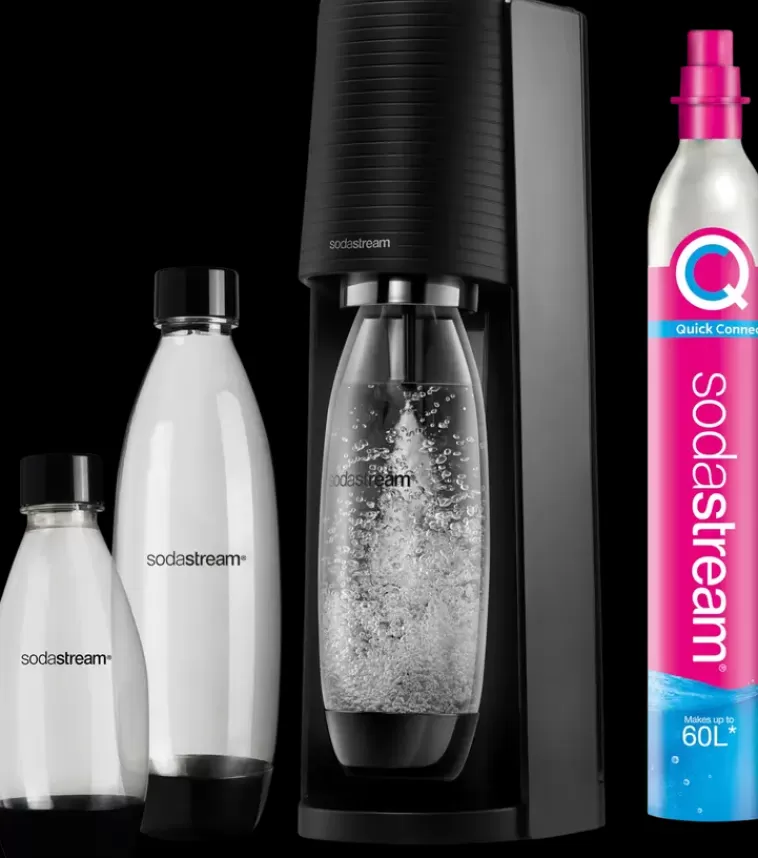 SodaStream Terra Hiilihapotuslaite, Musta Value Pack Cheap