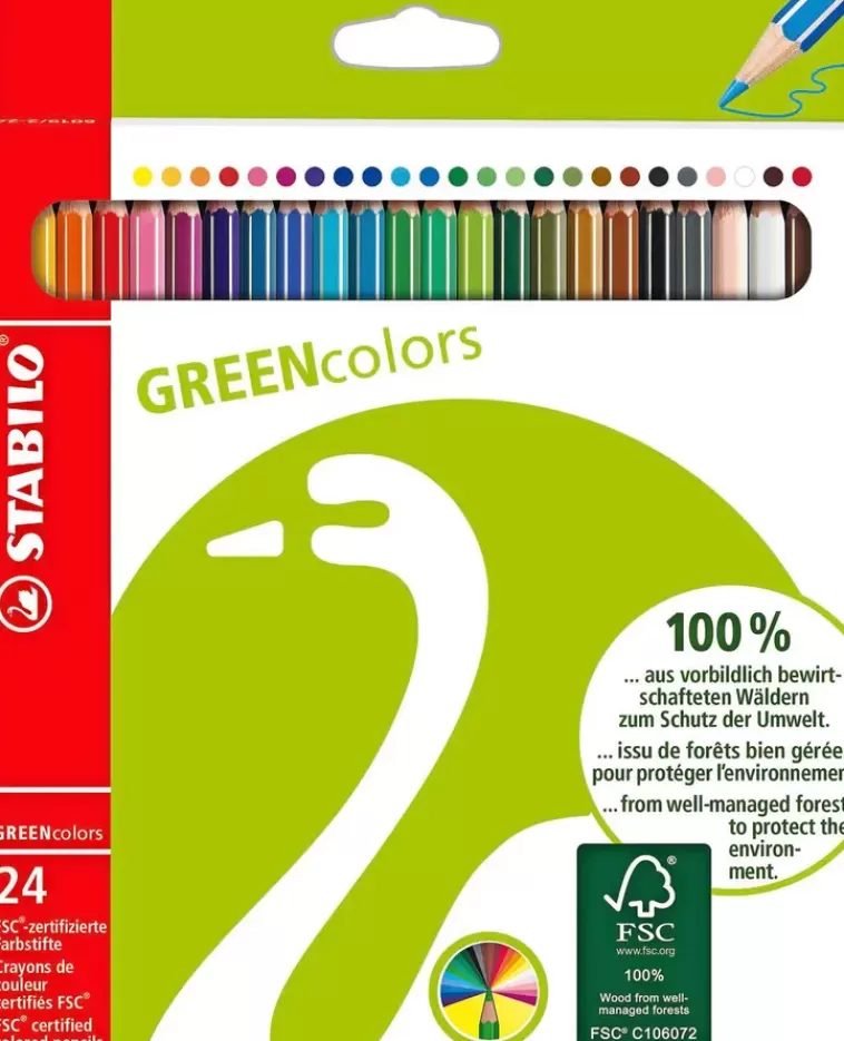 STABILO Puuvarikyna Greencolors 24 Varia Best