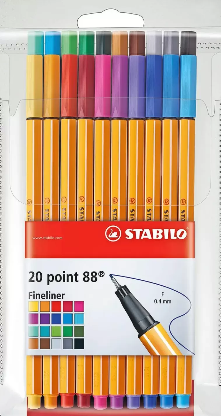 STABILO Tussikyna Point 88 Fineliner 20 Varia Store