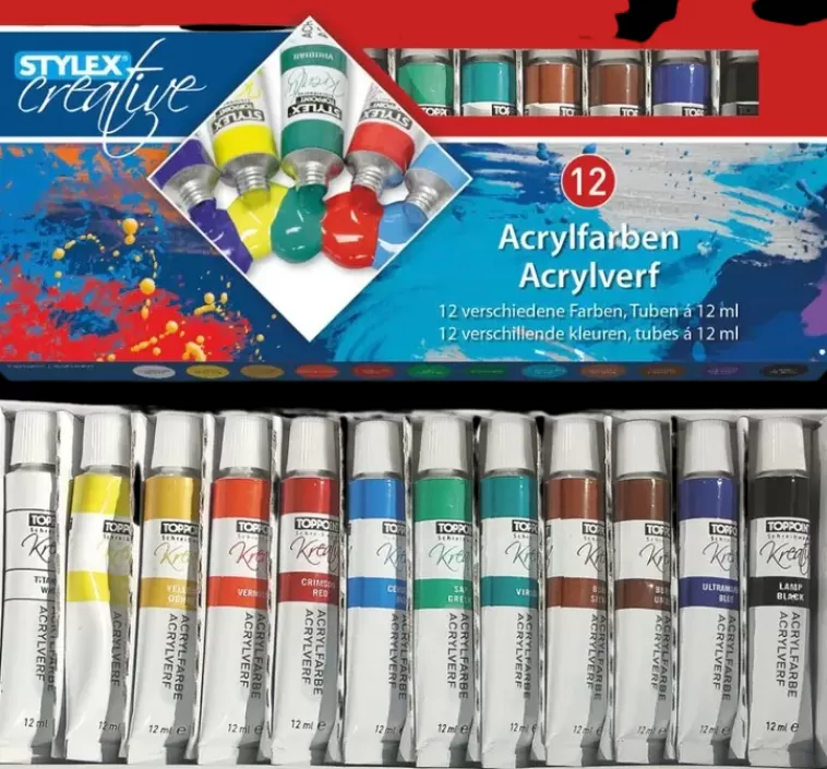 Stylex Akryylivarit 12 Kpl A 12 Ml Best Sale
