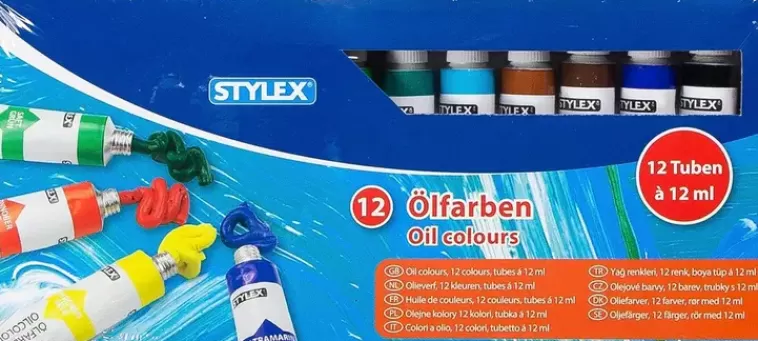 Stylex Oljymaalit 12 Tuubia 12Ml Fashion