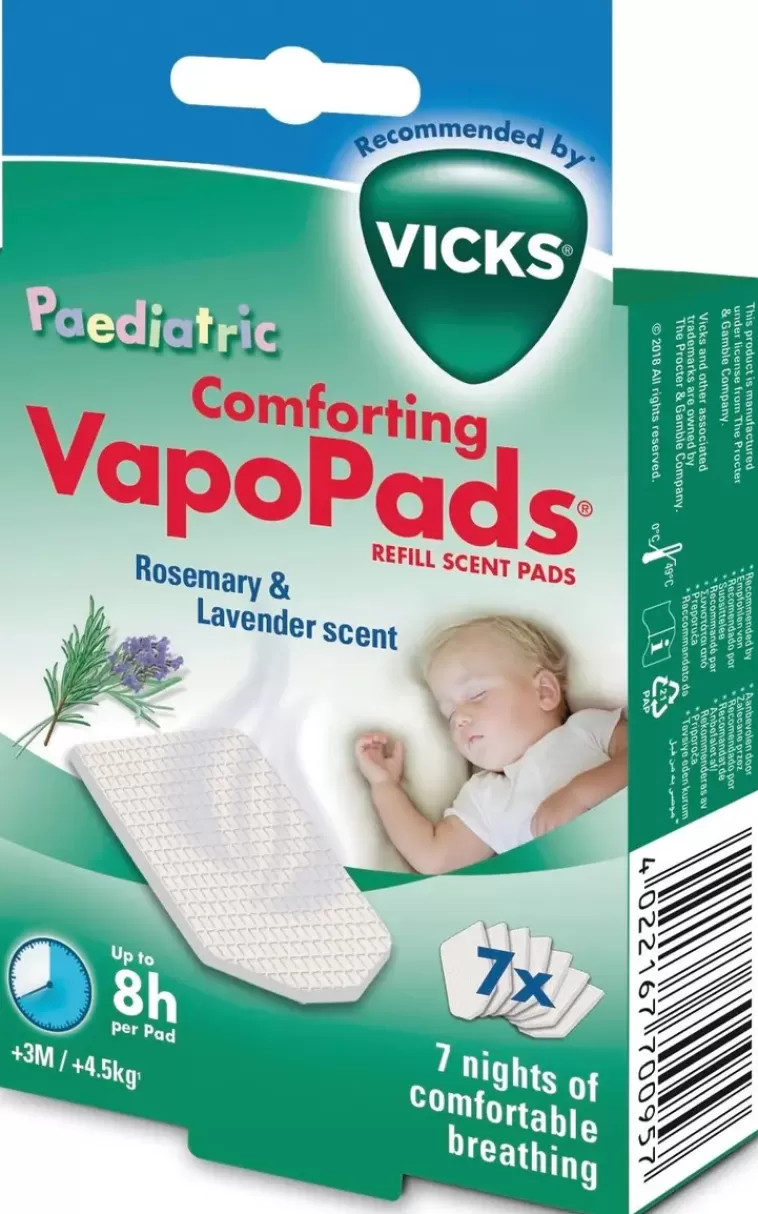 Vicks Vapopads, Rosmariini & Laventeli, 7 Tuoksutyynya Sale